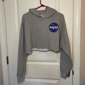 Gildan Gray NASA Logo Hoodie